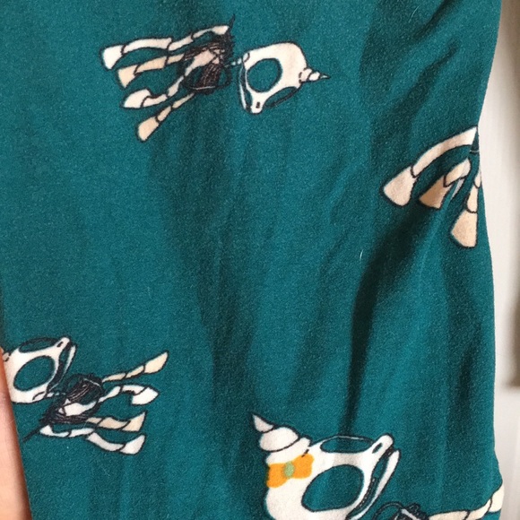 Unicorn skeleton bow leggings - Picture 3 of 6